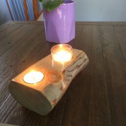 Wood Candleholder - thumbnail 3