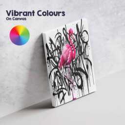 Graffiti Flamingo Funny Canvas Wall Art Street Urban Animal Print Bold Neon Aesthetic Decor Living Room Bedroom Office Hanging Artwork - thumbnail 3
