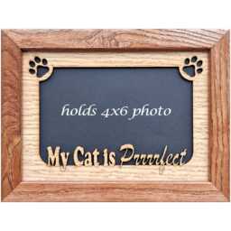 5x7 My Cat Is Purrrrfect Picture Frame - Holds 4x6 Photo Gift For Cat Lover Crazy Lady Feline - thumbnail 1