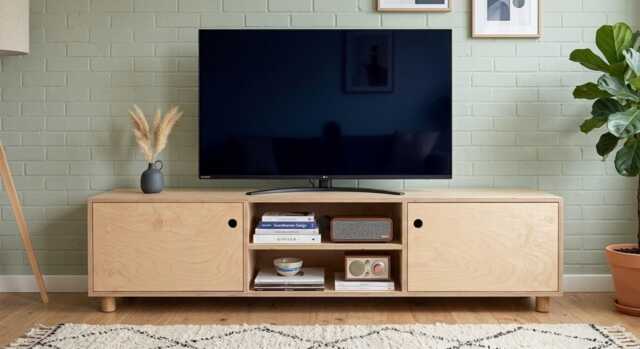 Birch Plywood Media Cabinet - image 1