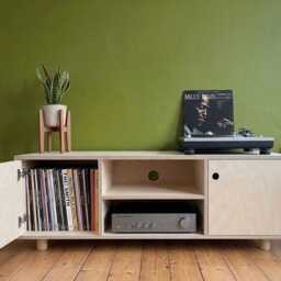 Birch Plywood Media Cabinet - thumbnail 4