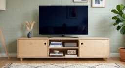 Birch Plywood Media Cabinet