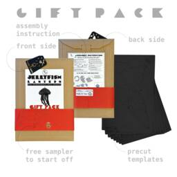 Jellyfish Diy Gift Kit, 3Dpapercraft, Low Poly Animal, Geometric Lamp, Paper Lamp, Papercraft Templates, Lighting, Lanterns - thumbnail 1