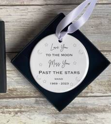 Personalised Memorial Bauble - Remembrance Christmas Decoration- Memory Ornament 2026 - thumbnail 1