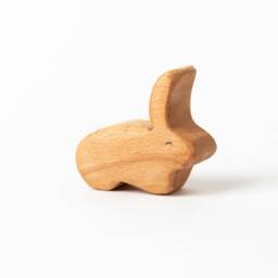 Bawu Rabbit Family Original Wood Sculpture, Handcrafted Art, Carving, Home D??cor, Rustic, Wedding Gift, Birthday, Gift For Her - thumbnail 3