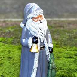 Stone Father Christmas Statue Concrete Santa Claus Figure Handmade Holiday Sculpture Decor For Home Or Garden Festive Winter Gift - thumbnail 4