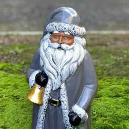Stone Father Christmas Statue Concrete Santa Claus Figure Handmade Holiday Sculpture Decor For Home Or Garden Festive Winter Gift - thumbnail 2