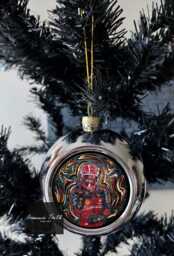 Charles Leclerc Inspired Christmas Bauble Drawing Design - Formula One Inspired Gifts Car Racing Gift Baubles