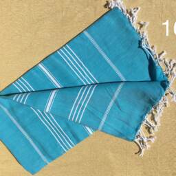 "striped Turkish Peshtemal Towel Natural Cotton Bath & Beach Towel - 39.5""x 71" - thumbnail 2