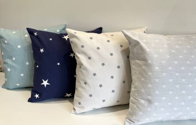 star Pattern Scatter Cushion Covers/Shabby Chic Gifts Home Decor Nursery Kids Room Play - image 1