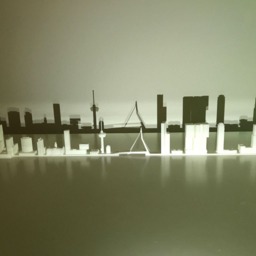 Rotterdam Skyline Artwork Figurine Architecture Scale Model Miniworld 3D Print - thumbnail 2