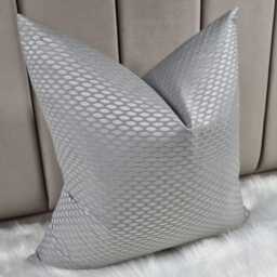 Grey Decorative Cushion Cover, Sofa Bed Pillow Cover Neutral Decor, John Lewis Handmade Pillow Cover - thumbnail 2