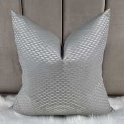 Grey Decorative Cushion Cover, Sofa Bed Pillow Cover Neutral Decor, John Lewis Handmade Pillow Cover - thumbnail 1