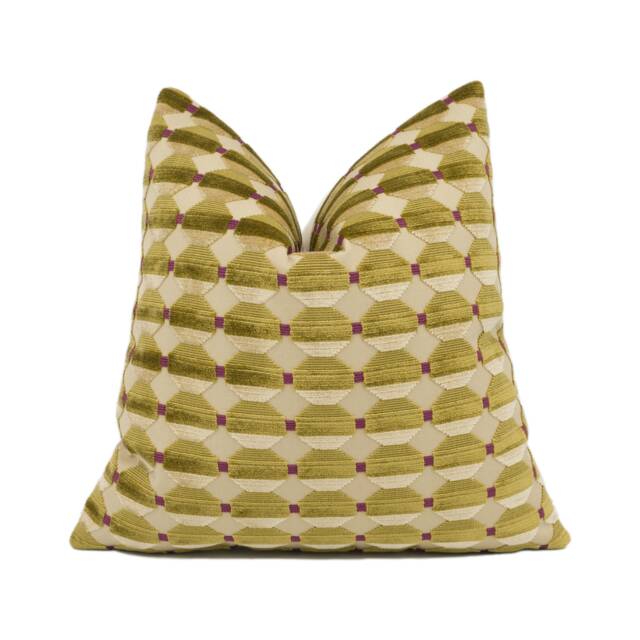 Zoffany - Abacus Gold Chic Modern Geometric Textured Chenille Cushion Cover Handmade Throw Pillow Designer Home D??cor - image 1