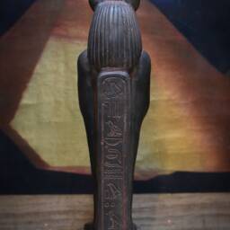 Statue Anubis God Of Death Black Sculpture Heavy Stone Made in Egypt - thumbnail 4