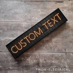 Custom Neon Style Metal Print Framed Wall Art Sign - thumbnail 1