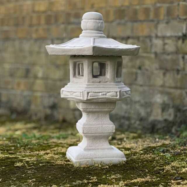 Massive Pagoda Sculpture Stone Lantern Statue Zen Garden Ornament Japanese Decoration Concrete Tradition Decor Lantern Lover Gift - image 1
