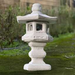 Massive Pagoda Sculpture Stone Lantern Statue Zen Garden Ornament Japanese Decoration Concrete Tradition Decor Lantern Lover Gift