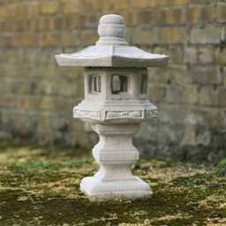 Massive Pagoda Sculpture Stone Lantern Statue Zen Garden Ornament Japanese Decoration Concrete Tradition Decor Lantern Lover Gift