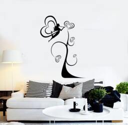 Fairy Wall Vinyl Decal Romantic Tree Girl Bedroom Nursery Decor Branch Hearts Guaranteed Quality Sticker 2260Di - thumbnail 1