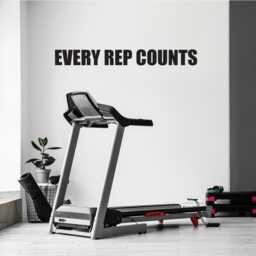 Motivational Gym Wall Decal, Every Rep Counts, Fitness Sticker, Inspirational Quote, High School Sports 081 - thumbnail 3