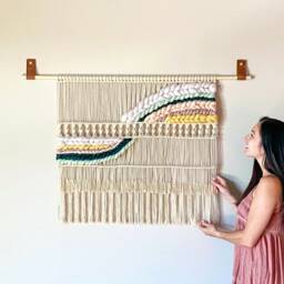 Custom Large Macrame Wall Hanging - Bohemian Woven Tapestry Decor - thumbnail 3
