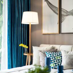 Pair Of Royal Blue Velvet Curtains, Bedroom Living Room Custom Curtains - thumbnail 3