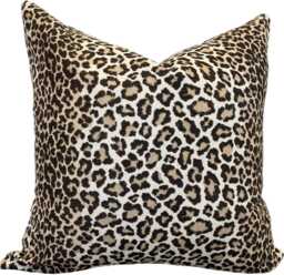Colefax & Fowler Panthera Chocolate Cushion Cover Pillow Double Sided Home Interior - thumbnail 1