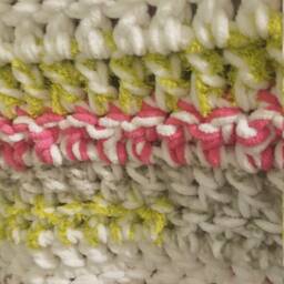 Crochet Throw Blanket, Decorative Throw, Lapghan, Chunky Soft Baby Neon Lap - thumbnail 2