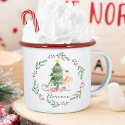 Personalised Ballerina Christmas Sack Large Linen Stocking - thumbnail 2