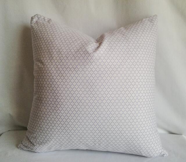 Lilac & White Pillow Cover, 16x16 Decorative Pillow, Toss White, Home Decor, Summer, Spring Decor - image 1