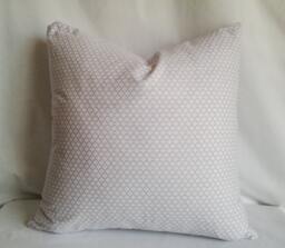 Lilac & White Pillow Cover, 16x16 Decorative Pillow, Toss White, Home Decor, Summer, Spring Decor - thumbnail 1