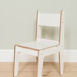 sturdy Birch Plywood Chair For Kids - Safe & Durable Toddler Seat With Rounded Edges Home Use - thumbnail 3