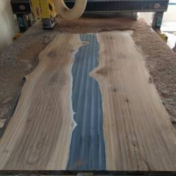 Epoxy Table, Custom Dining Room Live Edge Kitchen Table - thumbnail 4