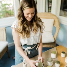 White Sage Lavender Soy Candle - Aromatherapy Spring Scent - thumbnail 4
