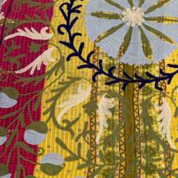 Vintage Style Cotton Kantha Suzani Quilt Bedding - thumbnail 3