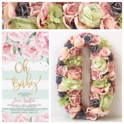 Nursery Letters For Girls, Wall Decor Girl, Floral Letter Nursery, Flower Gift Girls Bedroom - thumbnail 4
