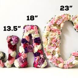 Nursery Letters For Girls, Wall Decor Girl, Floral Letter Nursery, Flower Gift Girls Bedroom - thumbnail 2