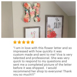 Nursery Letters For Girls, Wall Decor Girl, Floral Letter Nursery, Flower Gift Girls Bedroom - thumbnail 3