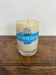 Shortcross Gin Bottle Candle - Lemongrass Ginger Scented Soy Wax - thumbnail 1