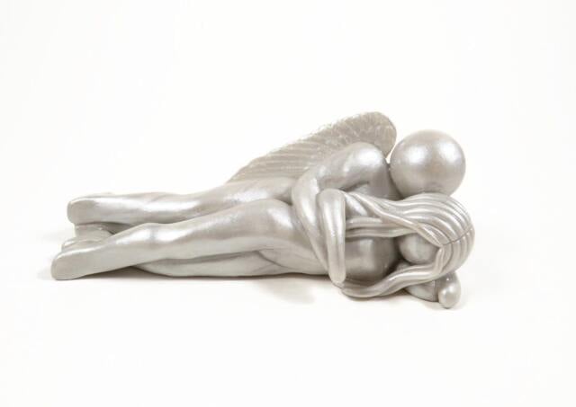 Sympathy Gift For Loss Of Husband, Hand Sculpted Angel Figurine Comfort & Support - image 1