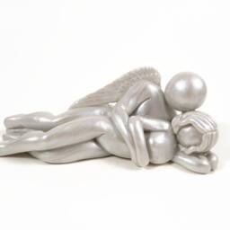 Sympathy Gift For Loss Of Husband, Hand Sculpted Angel Figurine Comfort & Support - thumbnail 2