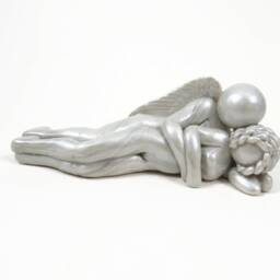 Sympathy Gift For Loss Of Husband, Hand Sculpted Angel Figurine Comfort & Support - thumbnail 3