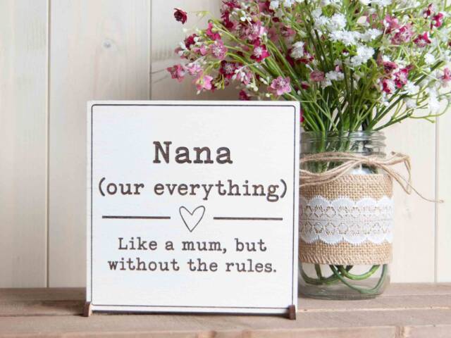Personalised Nan Definition Wooden Sign, Mother's Day Quote Plaque For Nana, Nanny, Grandma, Gran - image 1