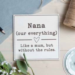Personalised Nan Definition Wooden Sign, Mother's Day Quote Plaque For Nana, Nanny, Grandma, Gran - thumbnail 2