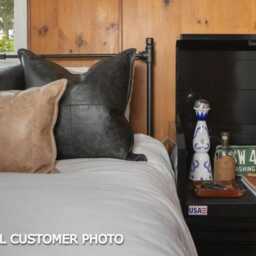 Handmade Iron Headboard - Farmhouse Industrial Style Bed Frame Armonia - thumbnail 4
