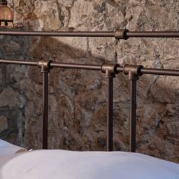 Handmade Iron Headboard - Farmhouse Industrial Style Bed Frame Armonia - thumbnail 2