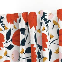 Floral Curtain Panel - Nature Botanical Wildflowers Garden Custom Summer Medley Jumbo By Beshkakueser - thumbnail 3
