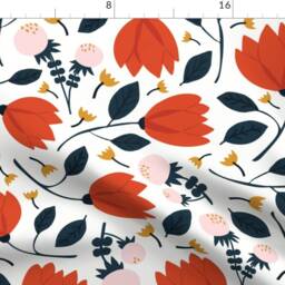 Floral Curtain Panel - Nature Botanical Wildflowers Garden Custom Summer Medley Jumbo By Beshkakueser - thumbnail 4