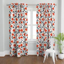 Floral Curtain Panel - Nature Botanical Wildflowers Garden Custom Summer Medley Jumbo By Beshkakueser - thumbnail 2